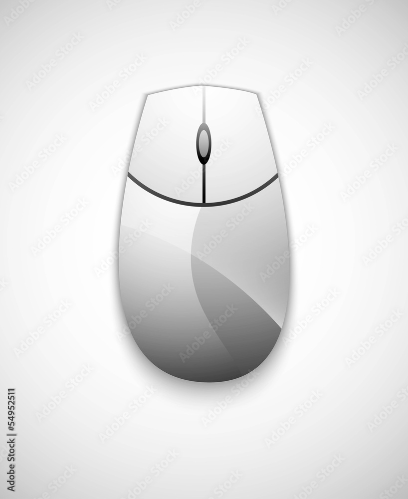Poster computer mouse vector icon illustration design