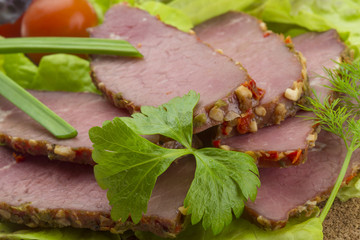 Smoked beef