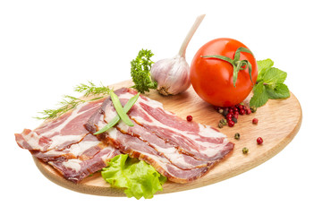 Bacon with vegetables