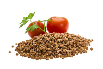 Heap of buckwheat