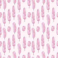 seamless pattern with feather