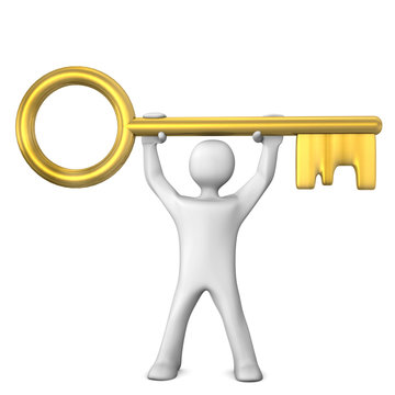 Manikin Golden Key
