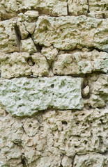 Old vintage stone wall as background