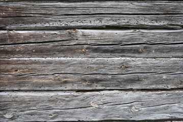 Old vintage wooden wall as background