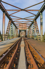 Fototapeta na wymiar Most Friesenbrucke blisko Weener w Niemczech