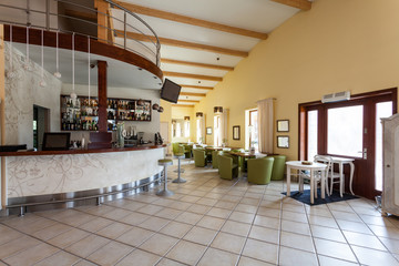 Mediterranean interior - cafe and bar