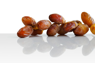 Arabic dates shot on a white background