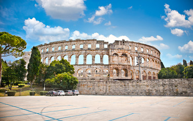 Fototapeta premium Roman amphitheatre (Arena) in Pula, Croatia.