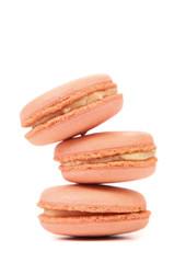 Stack of macaron cakes.