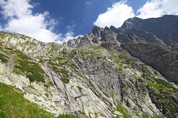 Fototapeta na wymiar Mala studena dolina - valley in High Tatras, Slovakia