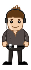 Music Lover - Business Cartoons Character