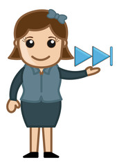 Next Media Button - Business Cartoons