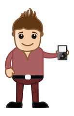 Launching New Device - Business Cartoons