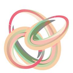 Abstract spheres and circles in pastel colors