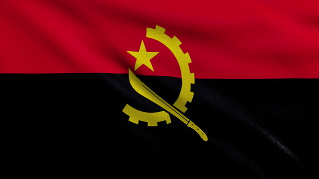 Flag of Angola looping