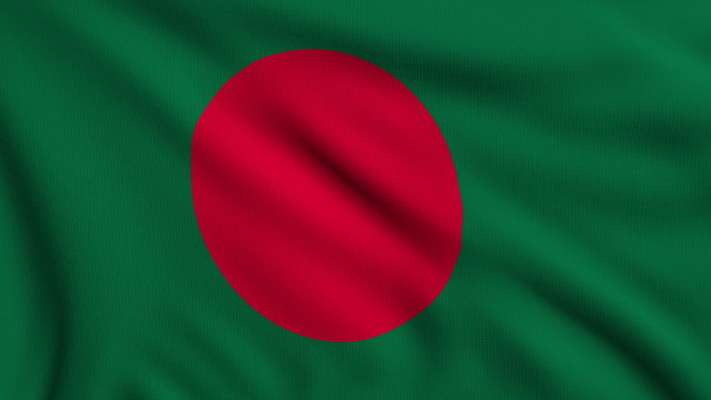 Flag of Bangladesh looping
