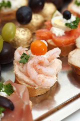 Delicious appetizer close-up