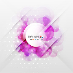 Blurred waves and lights modern background