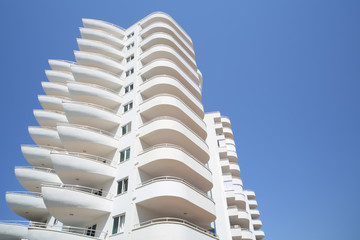 Balconies of  hotel
