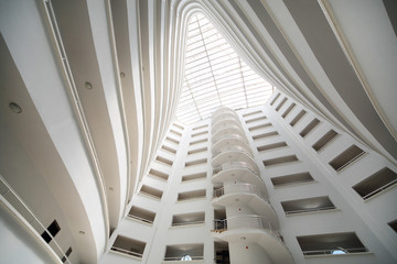 Balconies inside hotel