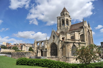 Fototapeta na wymiar Przegląd 3 Stary kościół Saint Etienne, Caen