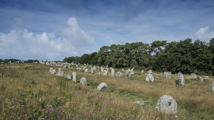 Fototapeta na wymiar neolitic megality - Carnac, Bretania, Francja