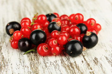Currants on table close-up