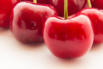 Ripe red cherry berries