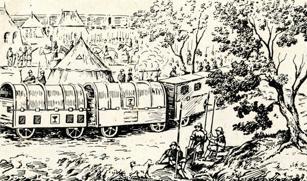 Part of hussite wagon fort