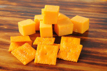Cheese and crackers