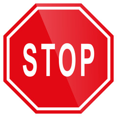 Stoptafel Stopschild Verbotszeichen Verkehrszeichen