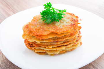 Delicious potato pancakes