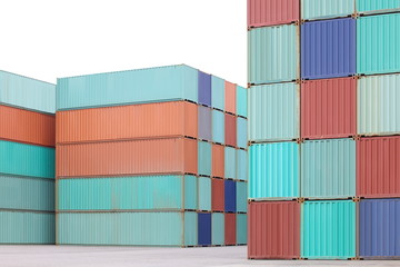 Fototapeta premium Freight shipping containers