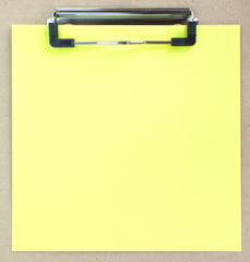 Clip board and colored paper