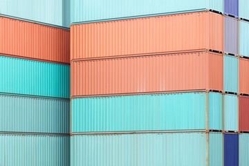 Fototapeta premium Freight shipping containers