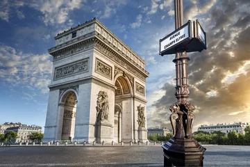 Foto op Canvas Arc de Triomphe Parijs © PUNTOSTUDIOFOTO Lda
