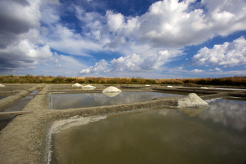 gros sel dans les marais salants de Guérande