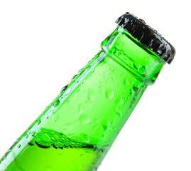 Bottle of beer isolated on white