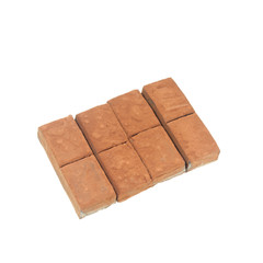 chocolate bars isolated on white background