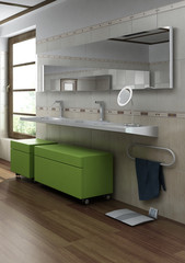 Modern design bathroom interior