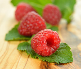 fresh raspberries