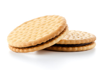 Sandwich biscuits with chocolate filling