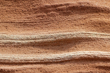 layers of sandstone
