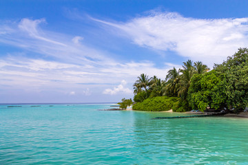 Scenery of Resort Island,Maldives