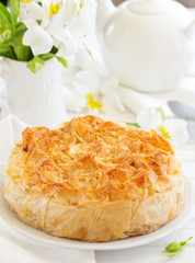 Apple pie of phyllo dough.