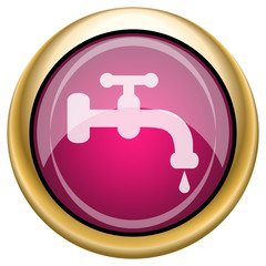 Magenta glossy icon