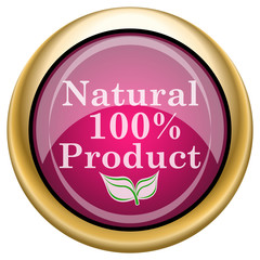 Magenta glossy icon
