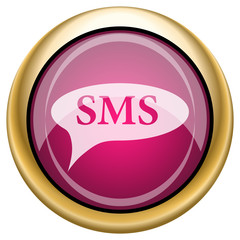 Magenta glossy icon