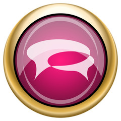 Magenta glossy icon