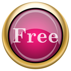 Magenta glossy icon